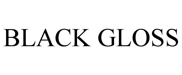 Trademark Logo BLACK GLOSS