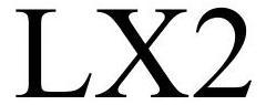 Trademark Logo LX2