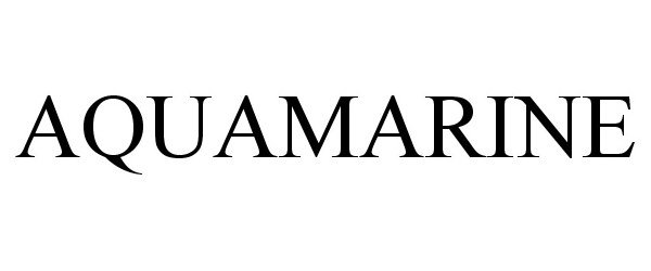 Trademark Logo AQUAMARINE