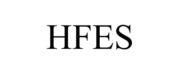 Trademark Logo HFES