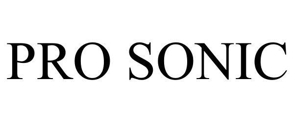 Trademark Logo PRO SONIC