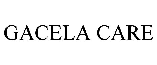 Trademark Logo GACELA CARE