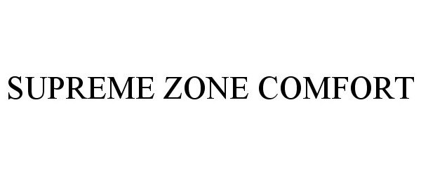 Trademark Logo SUPREME ZONE COMFORT