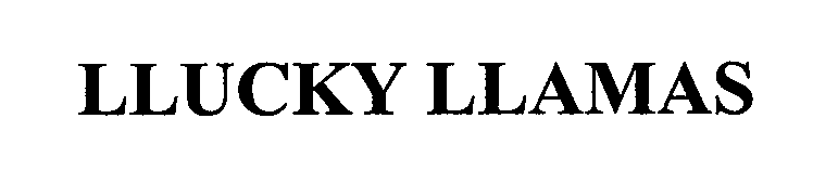 Trademark Logo LLUCKY LLAMAS