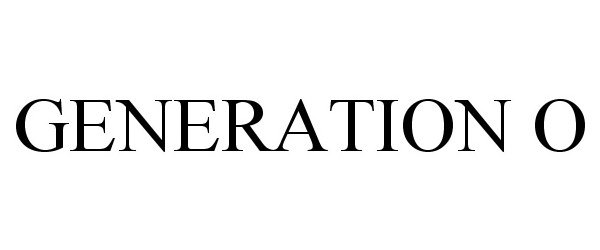 Trademark Logo GENERATION O