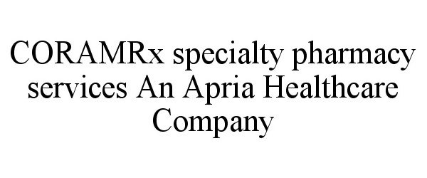 Trademark Logo CORAMRX SPECIALTY PHARMACY SERVICES AN APRIA HEALTHCARE COMPANY