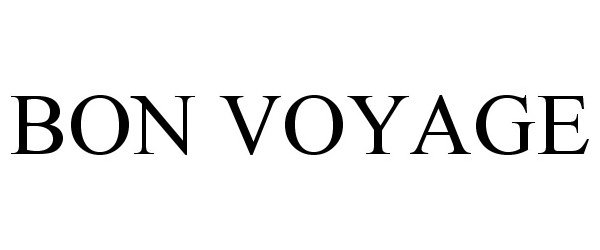 Trademark Logo BON VOYAGE