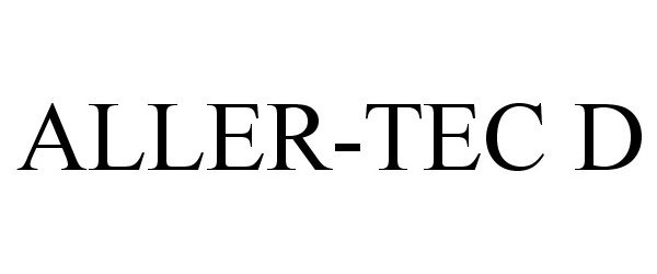 Trademark Logo ALLER-TEC D