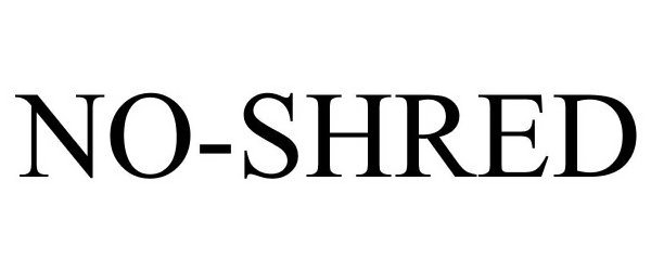 Trademark Logo NO-SHRED