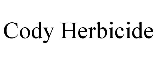  CODY HERBICIDE