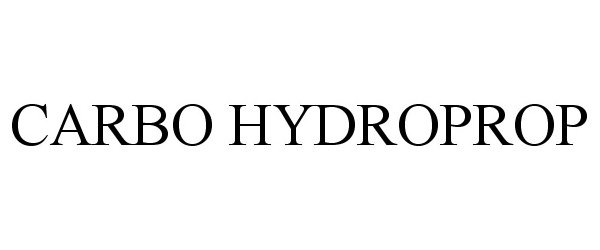 Trademark Logo CARBO HYDROPROP