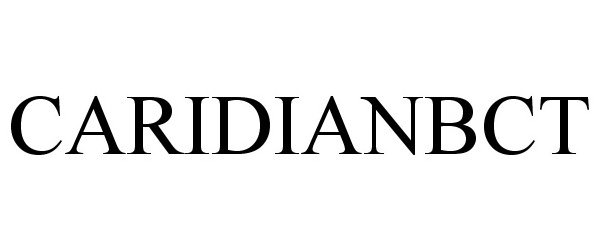 Trademark Logo CARIDIANBCT