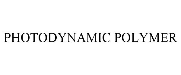  PHOTODYNAMIC POLYMER