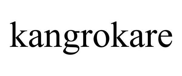 Trademark Logo KANGROKARE