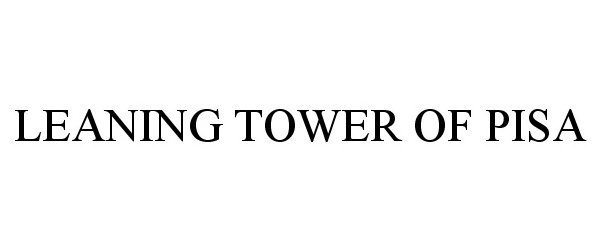 Trademark Logo LEANING TOWER OF PISA