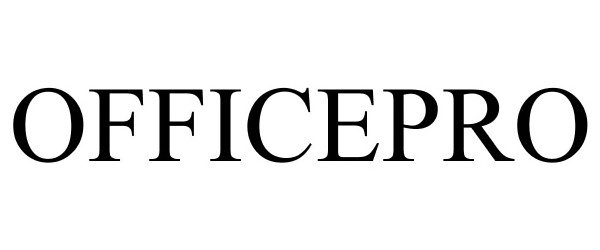 Trademark Logo OFFICEPRO