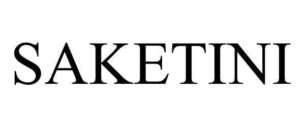 Trademark Logo SAKETINI