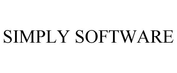 Trademark Logo SIMPLY SOFTWARE