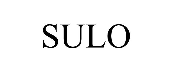 Trademark Logo SULO