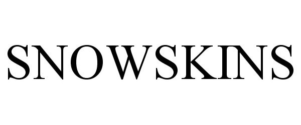 Trademark Logo SNOWSKINS
