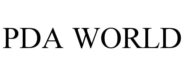 Trademark Logo PDA WORLD