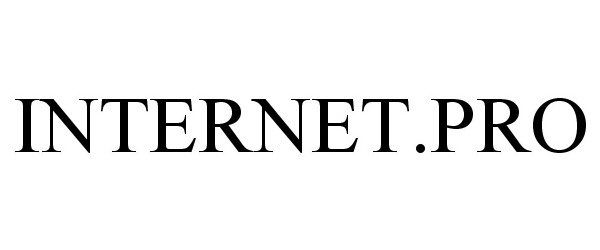 Trademark Logo INTERNET.PRO