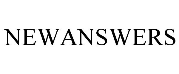 Trademark Logo NEWANSWERS