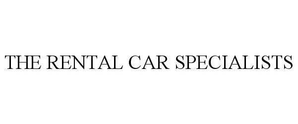  THE RENTAL CAR SPECIALISTS