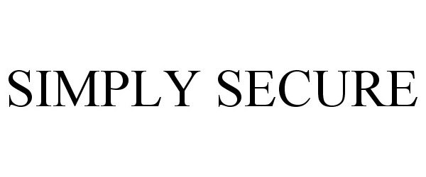 Trademark Logo SIMPLY SECURE