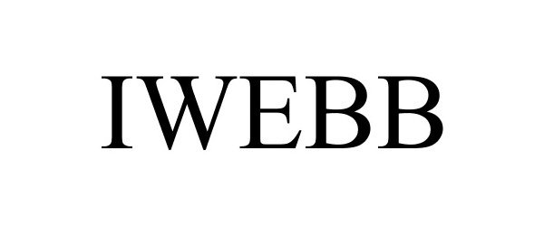 Trademark Logo IWEBB