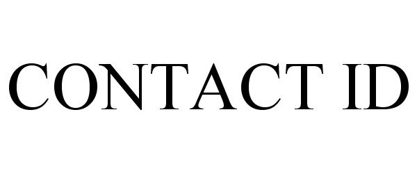 Trademark Logo CONTACT ID