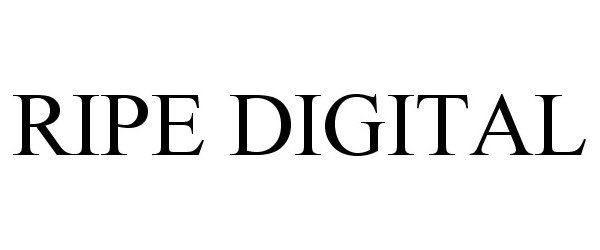 Trademark Logo RIPE DIGITAL