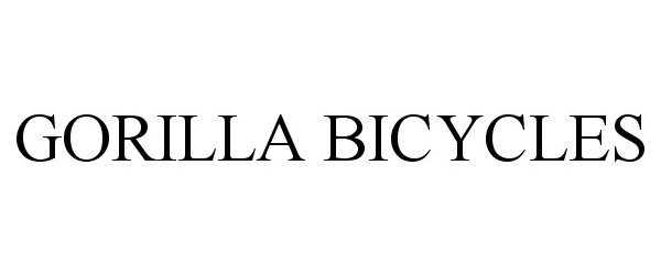  GORILLA BICYCLES