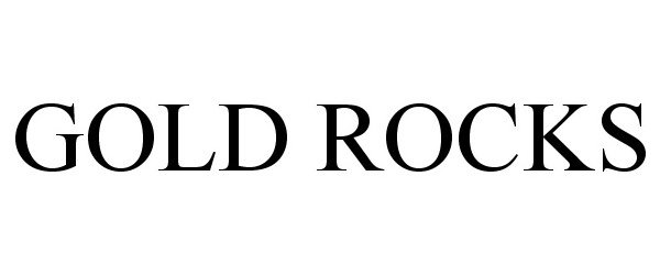 Trademark Logo GOLD ROCKS