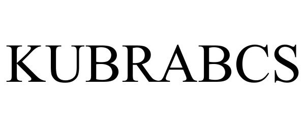 Trademark Logo KUBRABCS