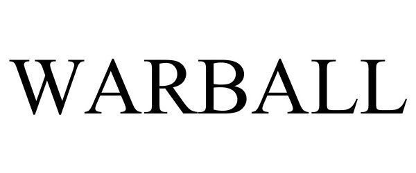 Trademark Logo WARBALL