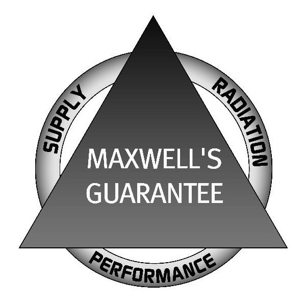  MAXWELL'S GUARANTEE SUPPLY RADIATION PERFORMANCE