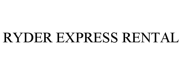  RYDER EXPRESS RENTAL