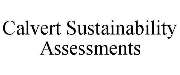  CALVERT SUSTAINABILITY ASSESSMENTS