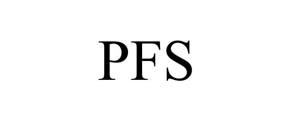 Trademark Logo PFS