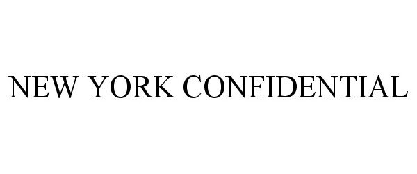 NEW YORK CONFIDENTIAL