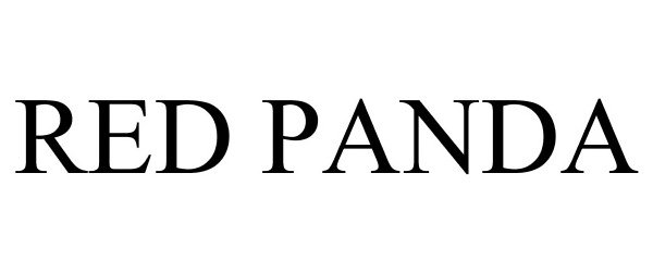 Trademark Logo RED PANDA