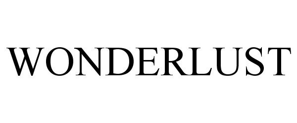 Trademark Logo WONDERLUST