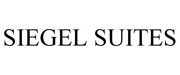 Trademark Logo SIEGEL SUITES