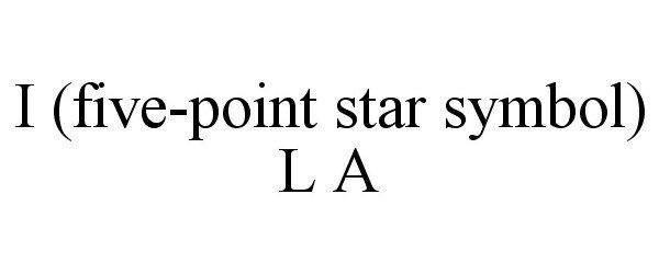 Trademark Logo I (FIVE-POINT STAR SYMBOL) L A