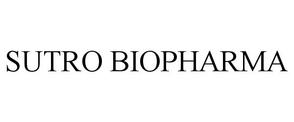 Trademark Logo SUTRO BIOPHARMA