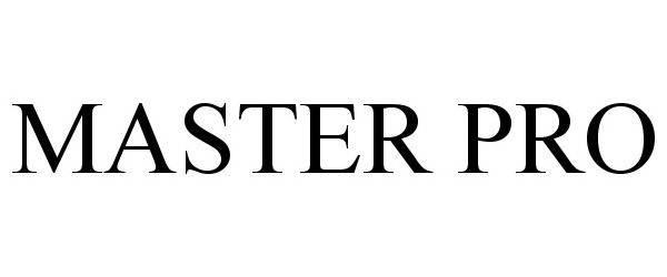 Trademark Logo MASTER PRO
