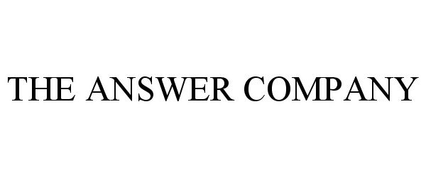 THE ANSWER COMPANY