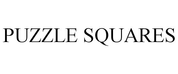 Trademark Logo PUZZLE SQUARES