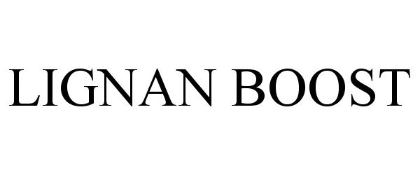 Trademark Logo LIGNAN BOOST